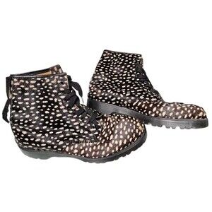 Doc Martens Pony Hair High Top Size 13 EU 47 Topos Cow Hide